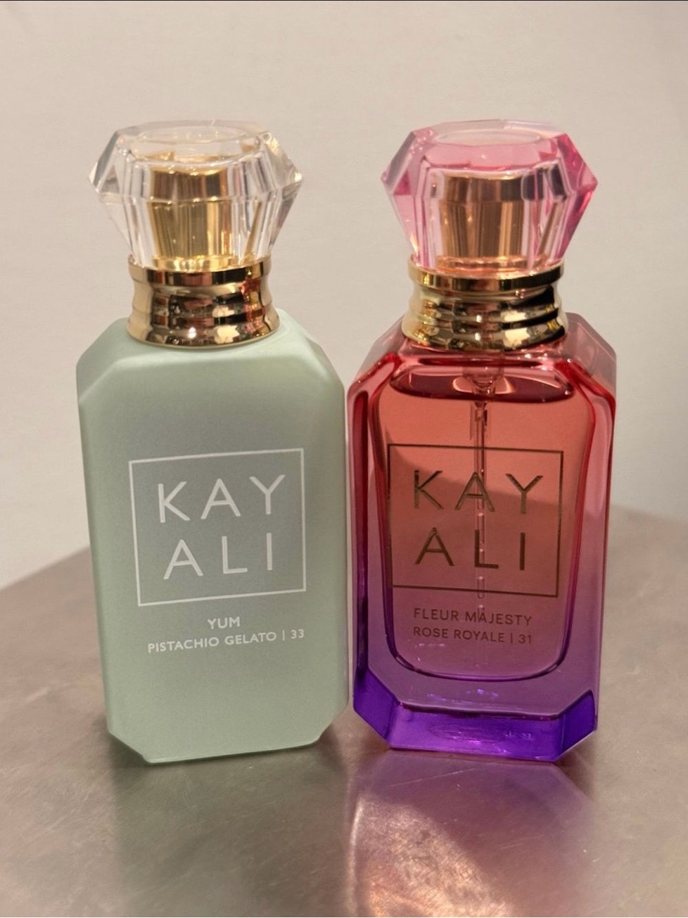 Kayali Fleur Majesty Rose Royale & Yum Pistachio Gelato (10ml EACH)